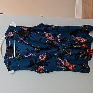 TORRID Green Floral Blouse